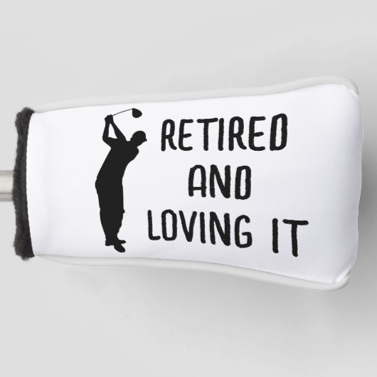 Pensioen Golfer Verjaardag gepensioneerd gelukkig  Golfheadcover (Voorkant)