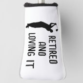 Pensioen Golfer Verjaardag gepensioneerd gelukkig  Golfheadcover (Draai 90)