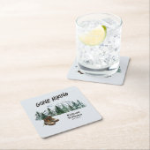 Pensioen Gone Wandelen naar de bergen Buiten Kartonnen Onderzetters (Insitu)