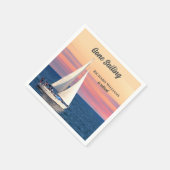 Pensioen Gone Zeilboot Sunset Ocean Servet (Hoek)