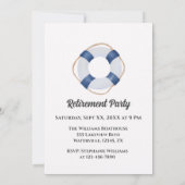 Pensioen Gone Zeilboot Zonsondergang Waterverf Kaart (Achterkant)