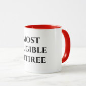 Pensioen grappige offerte meest in aanmerking kome mok (Voorkant rechts)