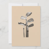 Pensioen Grijs Golfkar Par T-shirt Thema Kaart (Achterkant)