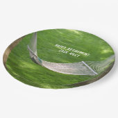 Pensioen Hammock tussen bomen Papieren Bordje (Gekanteld)