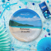 Pensioen...Het is mooi Papieren Bordje (Feest)