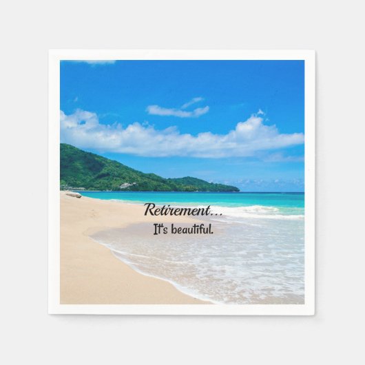 Pensioen...Het Is Prachtig Servet (Voorkant)