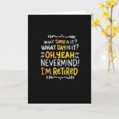 Pensioen - hoe laat is het? Oh, ik ben in ruste Kaart (Gele Bloem)