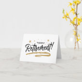 ***PENSIOEN*** HUMOR EN GEFELICITEERD KAART (Gele Bloem)