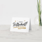 ***PENSIOEN*** HUMOR EN GEFELICITEERD KAART (Voorkant)