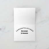 ***PENSIOEN*** HUMOR EN GEFELICITEERD KAART (Binnen)