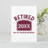 Pensioen Humor Gepensioneerd 20XX Kaart (Staand voorkant)
