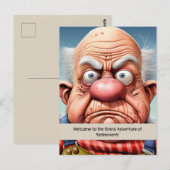 Pensioen humor mijlpaal Verjaardag Briefkaart (Voorkant / Achterkant)