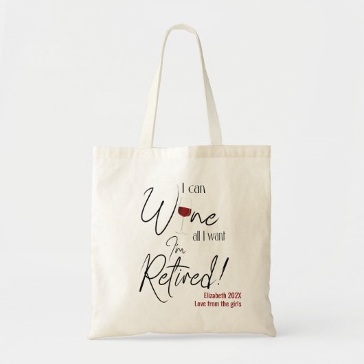 Pensioen ik kan alles wat ik wil dat ik in ruste b tote bag (Voorkant)