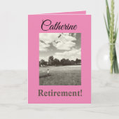 Pensioen! Inspirerend meisje positieve wensen Kaart (Voorkant)