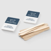 Pensioen Inspirerend Quote Modern Eenvoudig Blauw Handwaaier (Niet-gemonteerd)