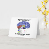 Pensioen is een gemoedstoestand (anatomisch brein) kaart (Gele Bloem)