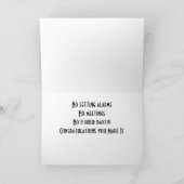 PENSIOEN IS HET ENIGE WOORD: GEFELICITEERD KAART (Binnen)