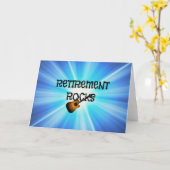 Pensioen is leuk kaart (Gele Bloem)