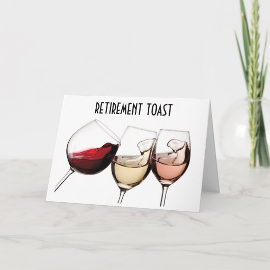 PENSIOEN IS TIJD OM JE LEVEN TE VIEREN KAART (Voorkant)