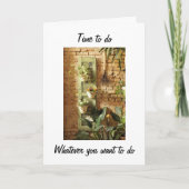 PENSIOEN IS TIJD OM TE DOEN WAT JE WILT KAART (Voorkant)