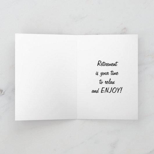 PENSIOEN IS TIJD OM TE DOEN WAT JE WILT KAART (Binnen)