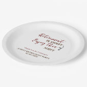 Pensioen is zoet Geniet van deze shift pensioen Papieren Bordje (Gekanteld)