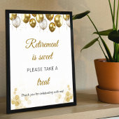 Pensioen is zoete pensioen partij gunstteken poster