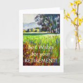 Pensioen Kaart - Avond in de weilanden (Gele Bloem)