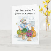 Pensioen Kaart voor een vader - Tuinman (Gele Bloem)