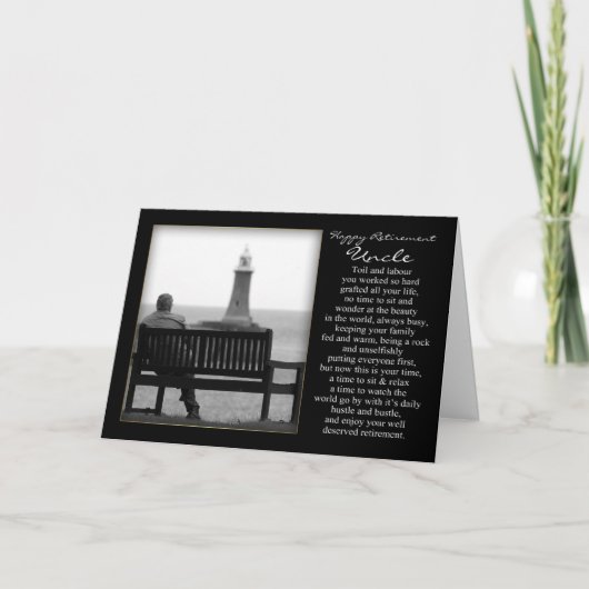 Pensioen Kaart voor Uncle (Voorkant)