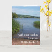 Pensioen Kaart - Zeilen op het meer (Gele Bloem)