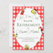 Pensioen La Dolce Vita Rode Geruite Citroen Kaart (Voorkant)