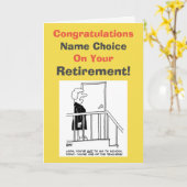 Pensioen leerkracht kaart (Gele Bloem)