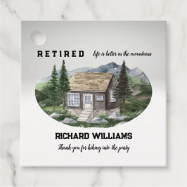 Pensioen leven is beter in de bergen wandelen bedankjes labels