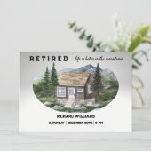 Pensioen leven is beter in de bergen wandelen kaart (Staand voorkant)