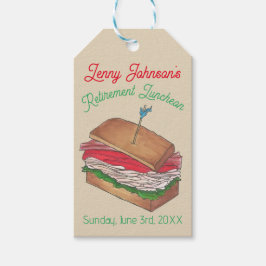 Pensioen Lunch Lunch Turkije Club Sandwich Cadeaulabel