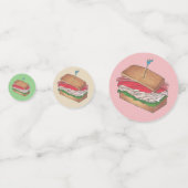 Pensioen Lunch Lunch Turkije Club Sandwich Confetti (Voorkanten)