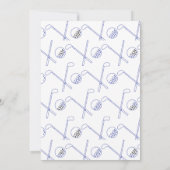 Pensioen met golfthema kaart (Achterkant)