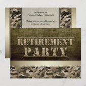 Pensioen militair Fatigues Kaart (Voorkant / Achterkant)