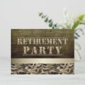 Pensioen militair Fatigues Kaart (Staand voorkant)