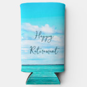 Pensioen Ocean Sky Blue Momento Modern Seltzer Blikjeskoeler (Voorkant)