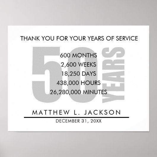 Pensioen of Employee Appreciation Gift Poster (Voorkant)