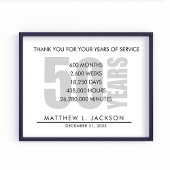 Pensioen of Employee Appreciation Gift Poster