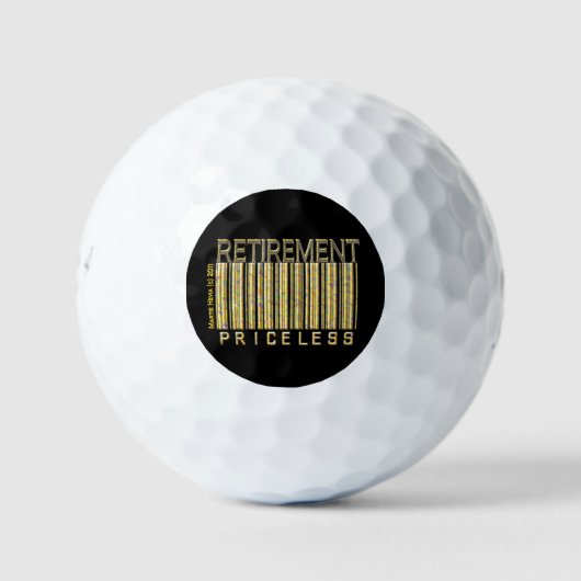 Pensioen: onbetaalbaar golfballen (Voorkant)