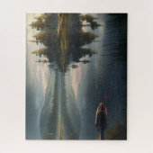 Pensioen Ontspannend Meer Rustig Kalm Water Legpuzzel (Verticaal)