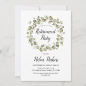 Pensioen partij Botanische gebladerte krans Kaart (Voorkant)