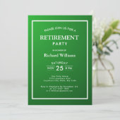 Pensioen partij Classic Green Kaart (Staand voorkant)