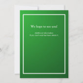 Pensioen partij Classic Green Kaart (Achterkant)