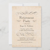 Pensioen Partij: Eet Drink en wees erg vrolijk Kaart (Achterkant)