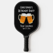 Pensioen Partij Gepensioneerde Beer Cheers Gift Pickleball Paddle (Achterkant)